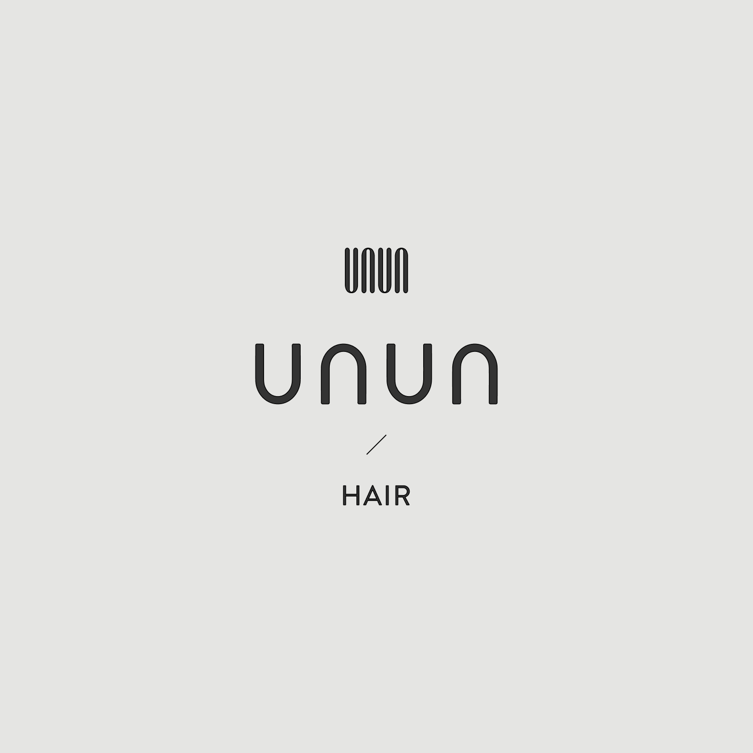 unun / HAIRロゴデザイン制作のメインビジュアル